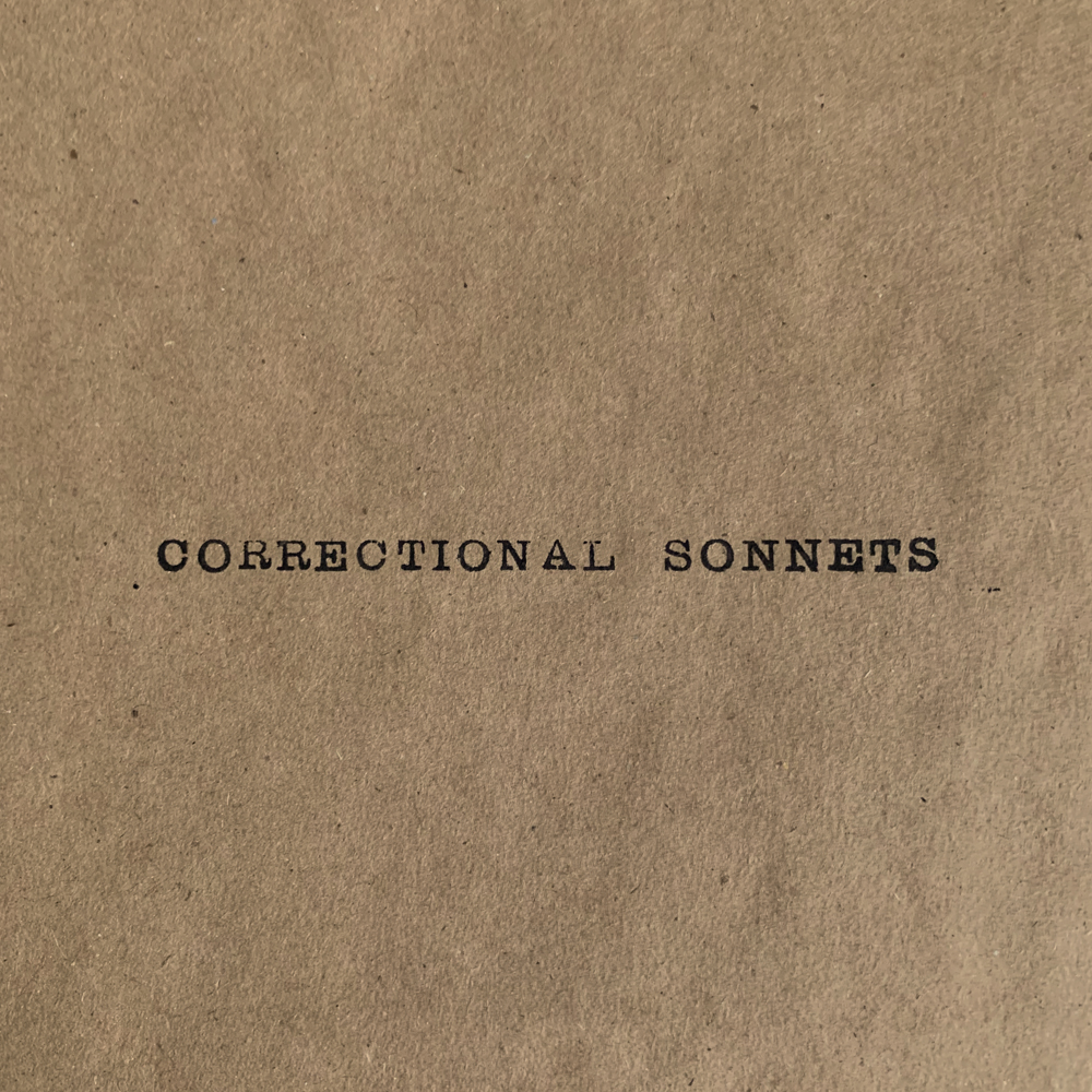 Correctional Sonnets chapbook cover