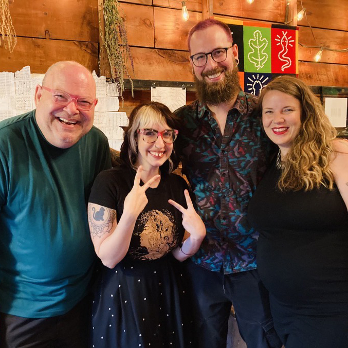 Fertile festival curators Kirby, Dani Spinosa, Kyle Flemmer, and Kate Siklosi