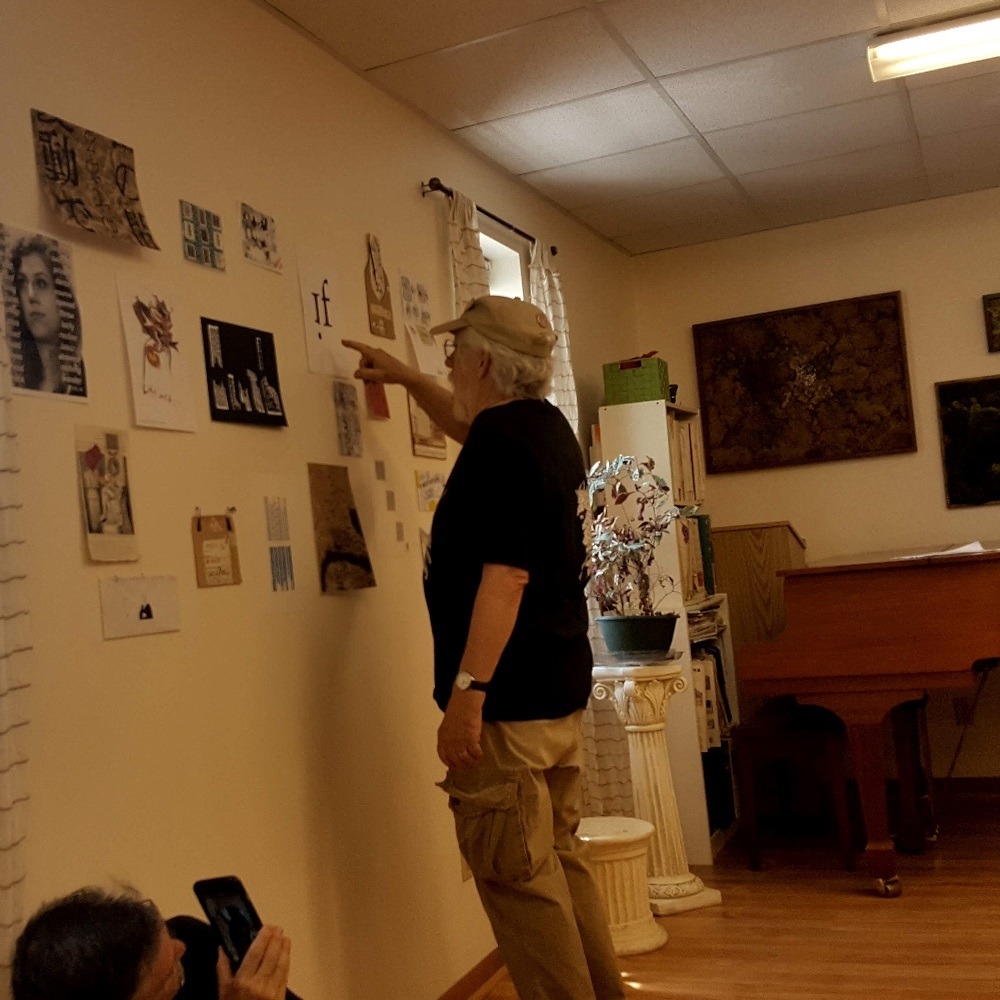 VISPOSTAL exhibition photo at Upstairs Arts Space